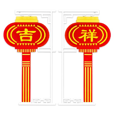 led中国结 红红火火中国结 中国结景观灯 节日街道挂饰工厂 